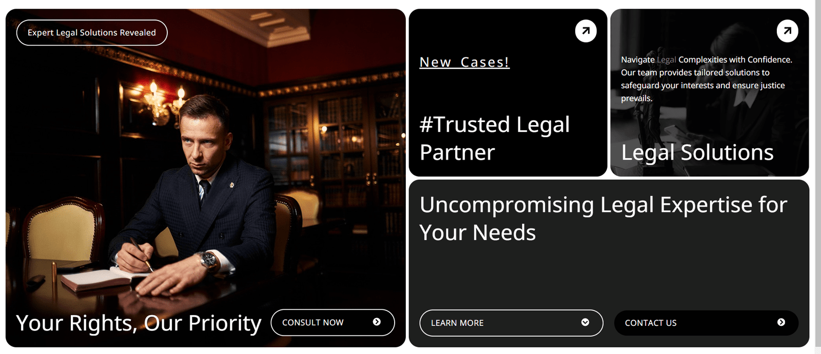 Lawyer Website Hero Section